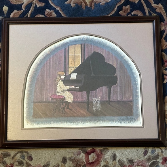 Rare Vintage Painting “First Recital” by P. Buckley Moss - Picture 1 of 3